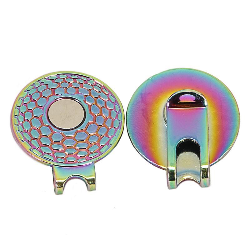 1Pcs 25Mm Golf Hat Clip Golf Mark Round Coin Metal Hardware Magnetic Hat Clip Golf Accessories