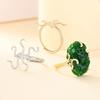 Women Opening Blank Rings Base Bracket Tray DIY Setting Jewelry Findings Making