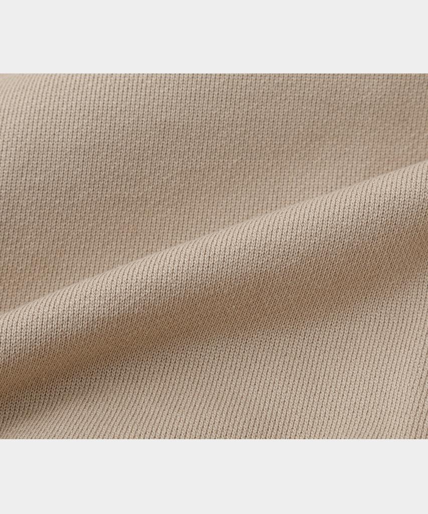 Lettercomo Heavy Cotton Blouson Sweatjacket Beige