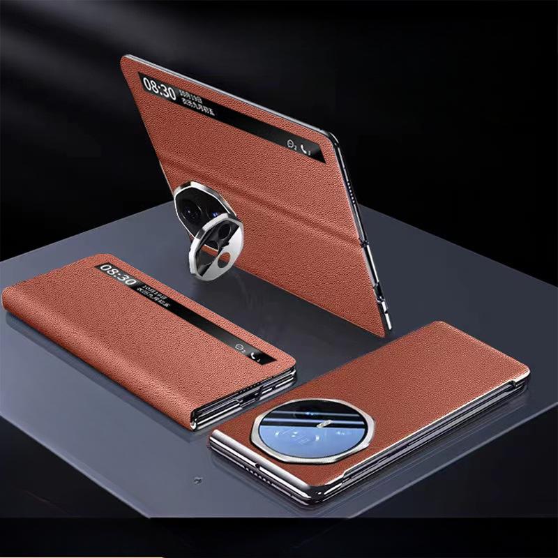 Husă Telefon HONOR Magic V3, Suport Obiectiv, Husă Inteligentă cu Clapă, Husă Hands-free pentru Bărbați de Afaceri