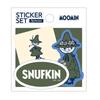 World Craft Moomin Sticker Set Snufkin (3 Stickers) - MOSC-S532