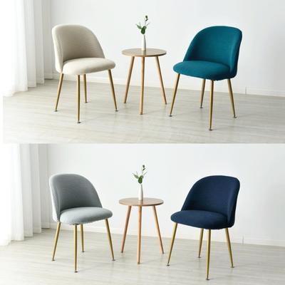 Polar Fleece Low Back Chair Cover Round Bottom Stool Dinning Accent Chair Cover Duckbill Make Up Cushion Seat Cover