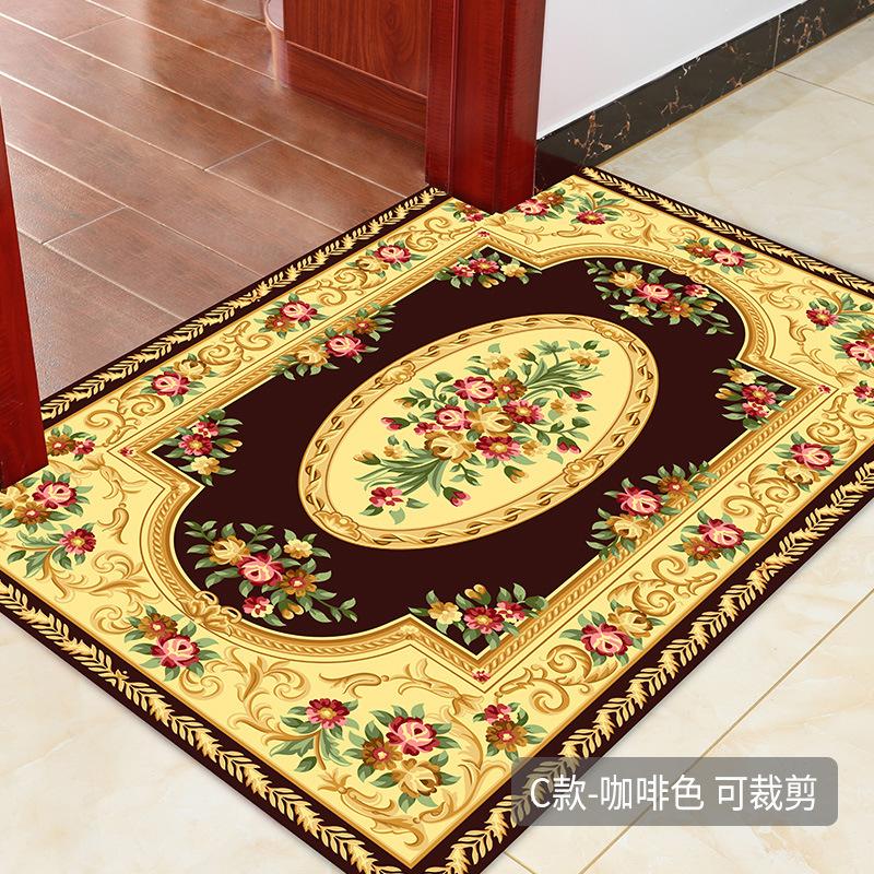 European Living Room Carpet Coffee Table Mat Entrance Door Door Mat Bedroom Foyer Floor Mat Bed Front Mat Non-Slip Mat Can Be Cut