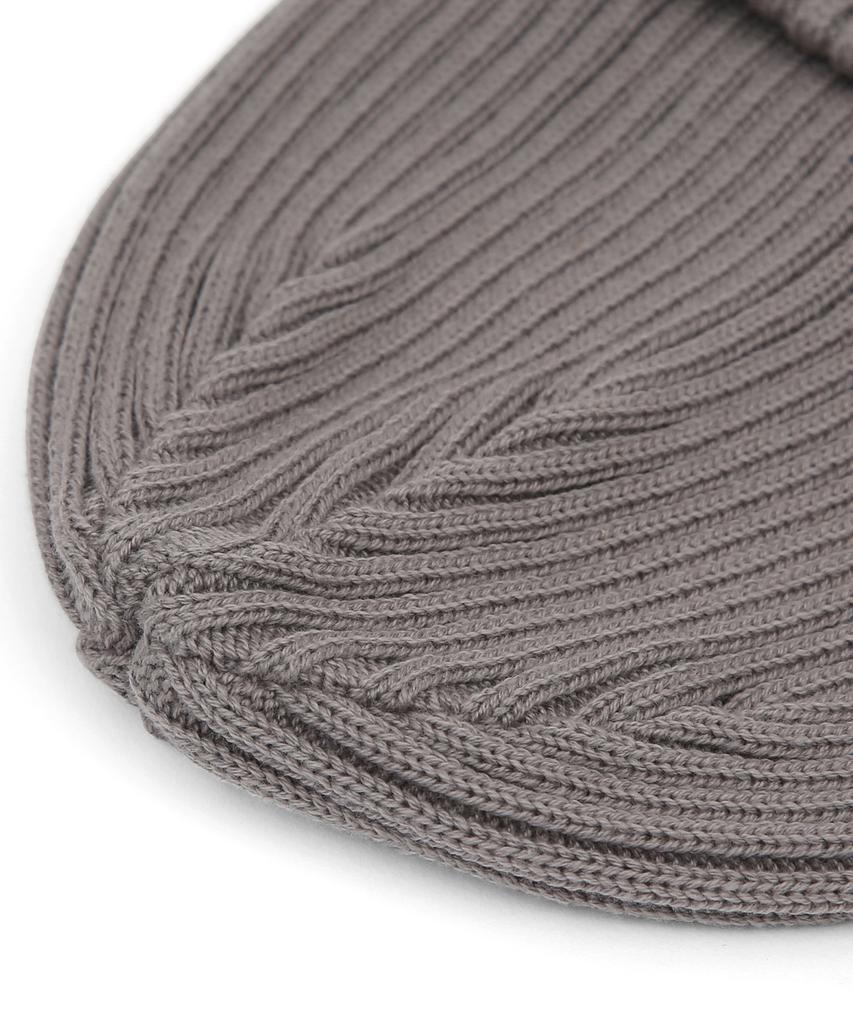 Eondeokeonteulol All-Season Thin Long Beanie Cotton Knit Unisex Logo Beanie Hat Beanie / College Crew / M Charcoal