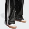 Adidas Originals Firebird Pleather Pants With Logo Pattern Side Stripes Outdoor Casual Sports Straight Loose Fit Pants Women Pants Black IY7245