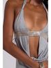 2026 European & American Women's Fashion Sexy Backless Deep V Halter Mini Dress
