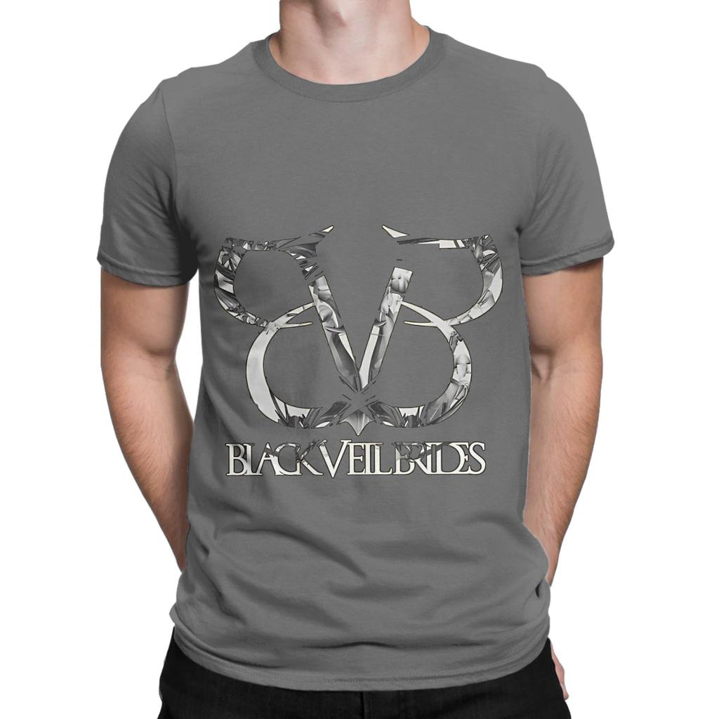 Coole zwarte veil brides Grafische 100% Katoenen T-shirt BLACK VEIL BRIDES T-shirts Tops Voor Unisex