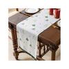 Yousheng Christmas Table Runner Retro Xmas Tree Table Runner Festive Dining Table Decoration Cloth for Holiday Dinner Party Family Gathering