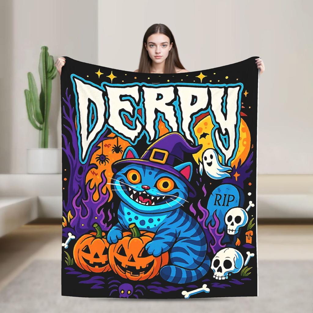 Saja Boys  Kpop Hunter Halloween Warm Soft Blankets  Camping Plush Throw Blanket Comfortable Home Decor Bedspread Sofa Bed Cover