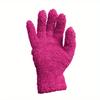 1Pc Microfiber Cleaning Gloves Car Detailing Dust Removal Wash Gloves Coral Velvet Knitted Super Soft Housework Absorbent Gloves
