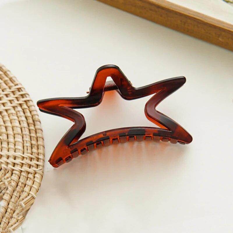 

Новые простые матовые большие когти для волос женские акриловые нерегулярные заколки для волос шпилька-краб для женщин головные уборы заколки аксессуары для волос