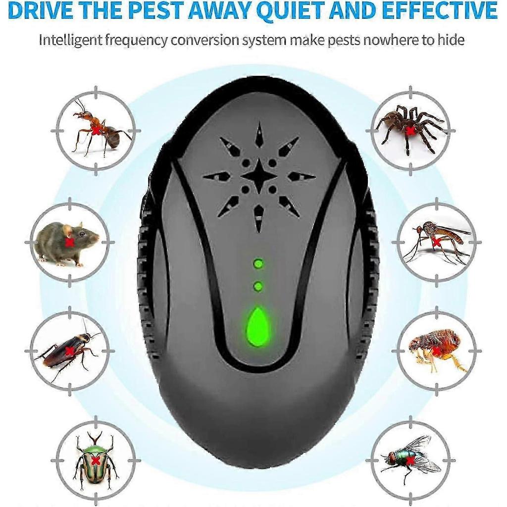 Plug-in Ultrasonic Pest Repellent, Electronic Insect Repellent, Safe and Non-toxic for Various Bugs and Pests