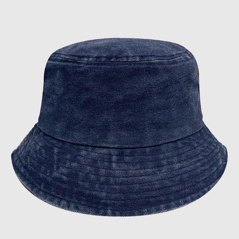 Old Washed Bucket Hat Retro Cowboy Hat Summer Sun Protection Cowboy Basin Hat Embroidery