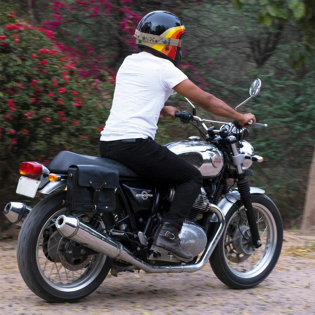 Trip Machine Messenger Bags Motorcycle Pannier Side Bags (Black)