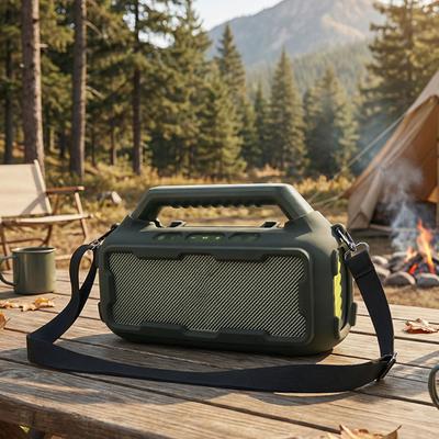 Tragbare Silikon-Schutzhülle Passend für Soundcore Boom 2 Schutzabdeckung Weiche Haut für Outdoor-Camping, Reisen und Partys