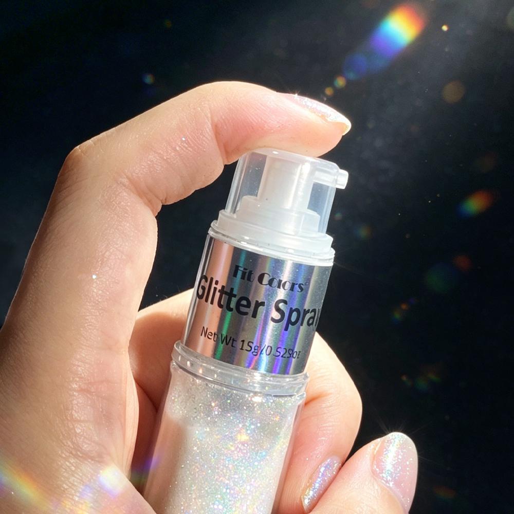 Glitzer Spray Schimmer Highlighter Glow Gesicht Körper Highlight Wasserdicht Langanhaltend Festival Make-up Kosmetik