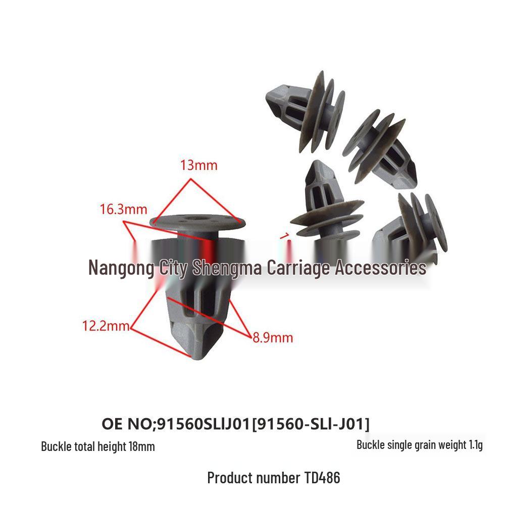 

Honda Door Panel & Wheel Arch Lining Buckle Accessory 10000
