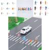 Colorful Plastic Miniature Figurine Models Set Of 100 In 1 To 200 Scale For Collectors