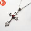 Hi Cross Diamond Pendant Jewelry Necklace Silver Tone Gothic Punk Jewelry Fashion Glamour Statement Women Gifts