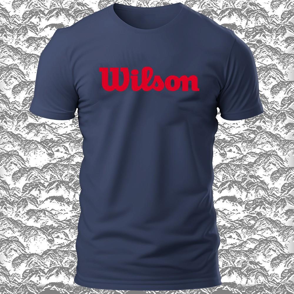 

Новая мужская футболка Wilson с классическим логотипом, смешной размер S-5XL, сделано в США, унисекс S