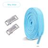 Silver Diamond Lock Shoelaces without ties Flat Shoelace for Shoes accessories Elastic Laces Sneakers Tennis No Tie Shoe laces