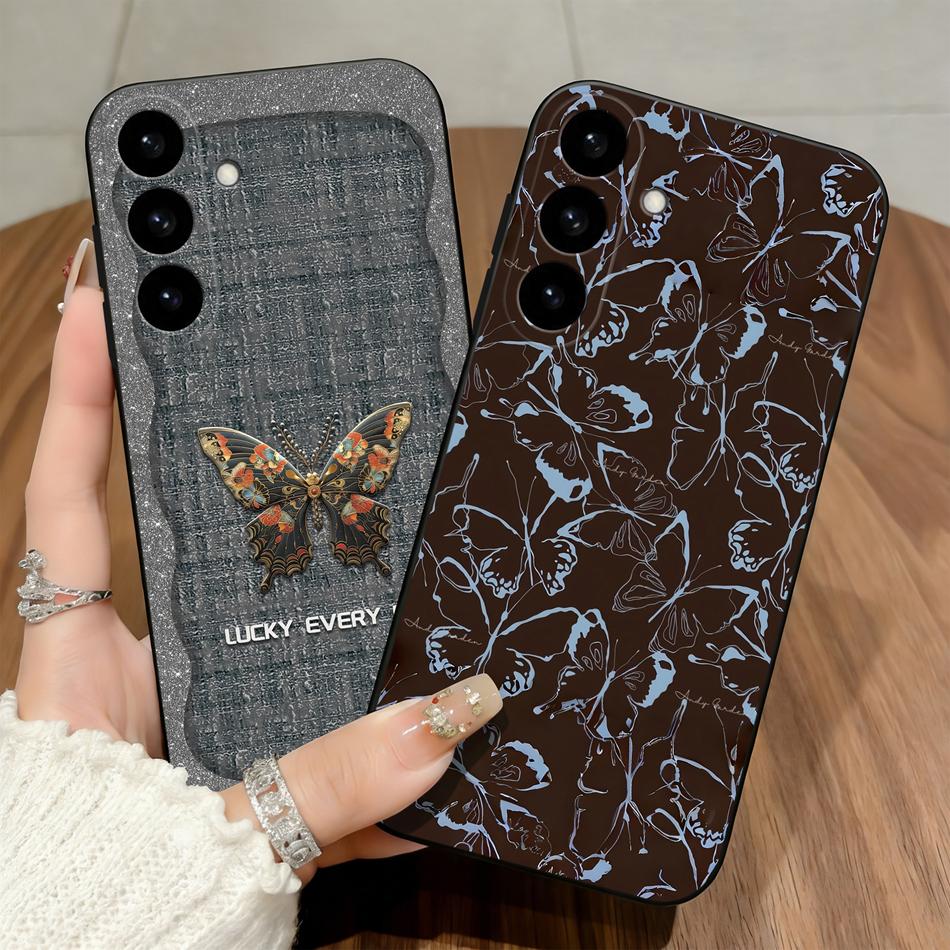 Polka Dot Bow Soft Funda For Samsung Galaxy S26 S25 S24 S23 S22 S21 S20 FE Plus Ultra Case Untra Thin Anti Choc Phone Housing
