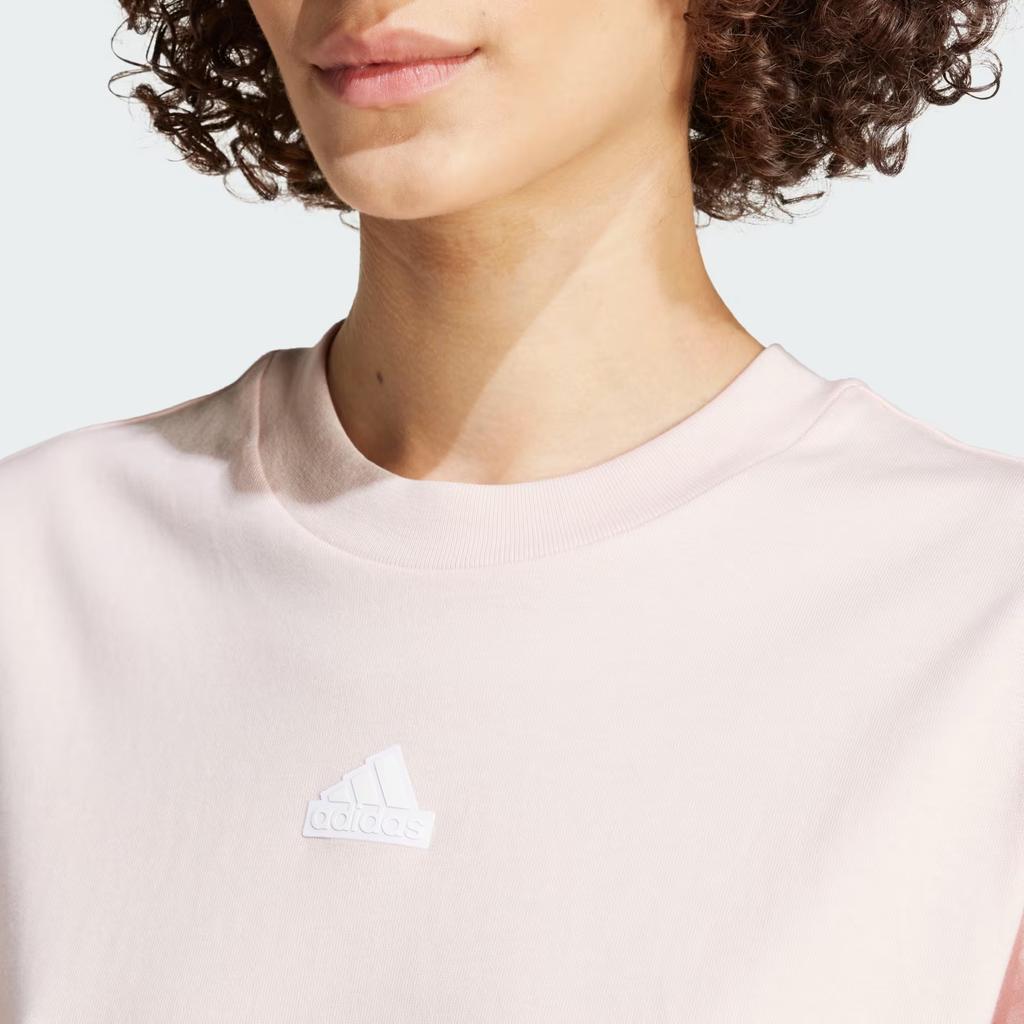 Adidas Womens Future Icons 3-Stripes T-Shirt Sandy Pink Women Streetwear IW5264