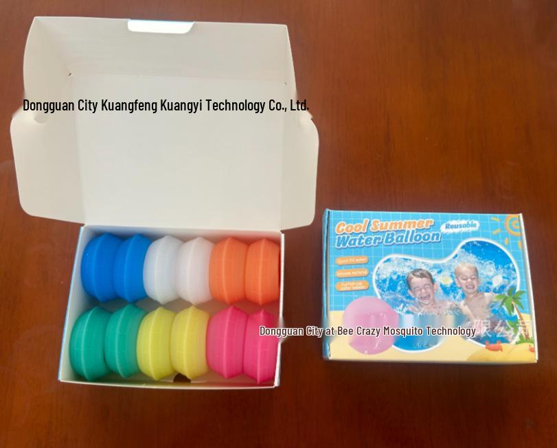 Reusable Silicone Self-Suction Water Balloon: Fillable Water Ball