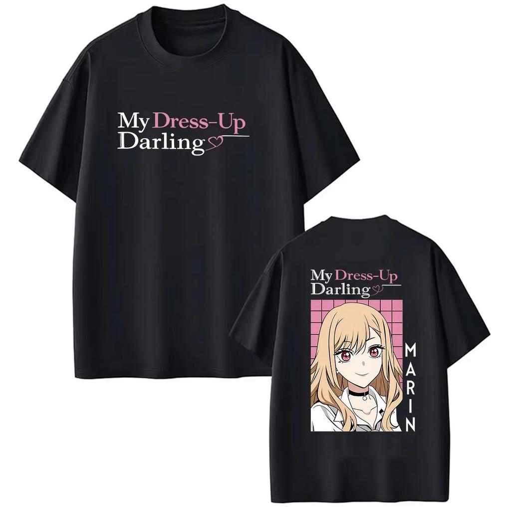 Hot Sale Anime Marin Kitagawa My Dress Up Darling Graphic T Shirts Y2k Unisex Unisex Cute Tshirt Print Crew Neck Casual T Shirt
