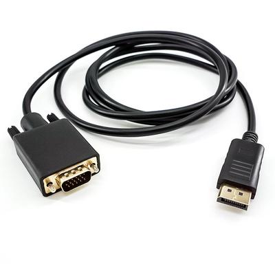 Large DP To VGA Cable 1.8 Meters, Laptop Graphics Card High Definition Converter, Adapter Cable Dp To Vga Cable