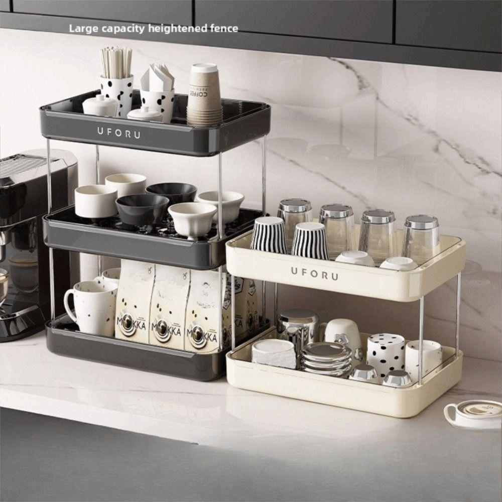 Large Capacity Cup Storage Rack Thickened Desktop Storage Rack  Kitchen Accessories