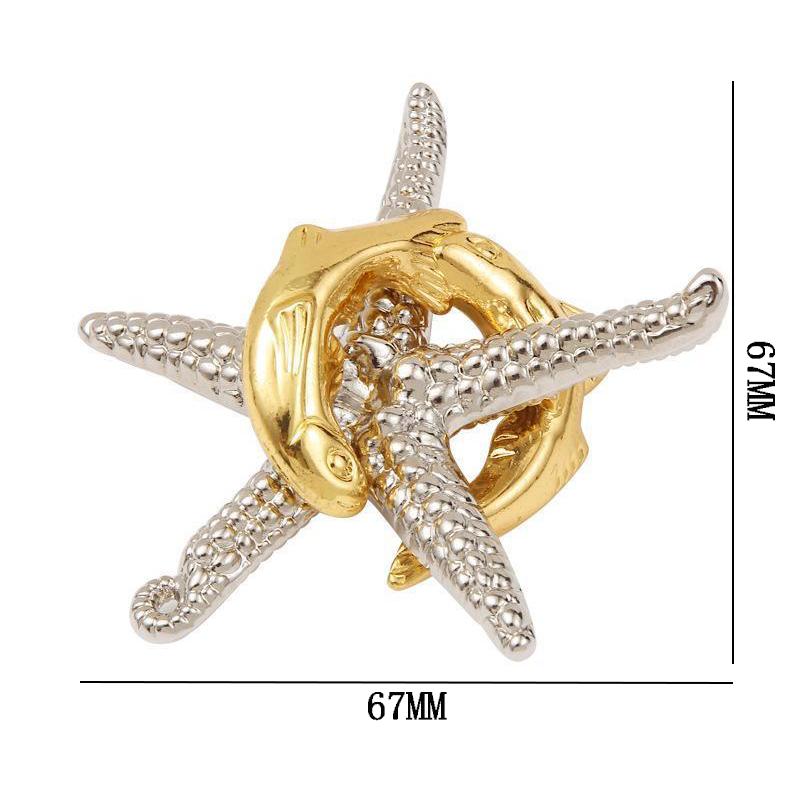 

Ocean Starfish Metal Puzzle Magic IQ Logic Training Brain Teaser Disentanglement Educational Mind Games Novelty Gifts For Kids