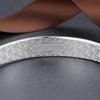 Silver Plated Lucky Bracelet for Women Floral Fevilá Bangle Open Flower Jewelry