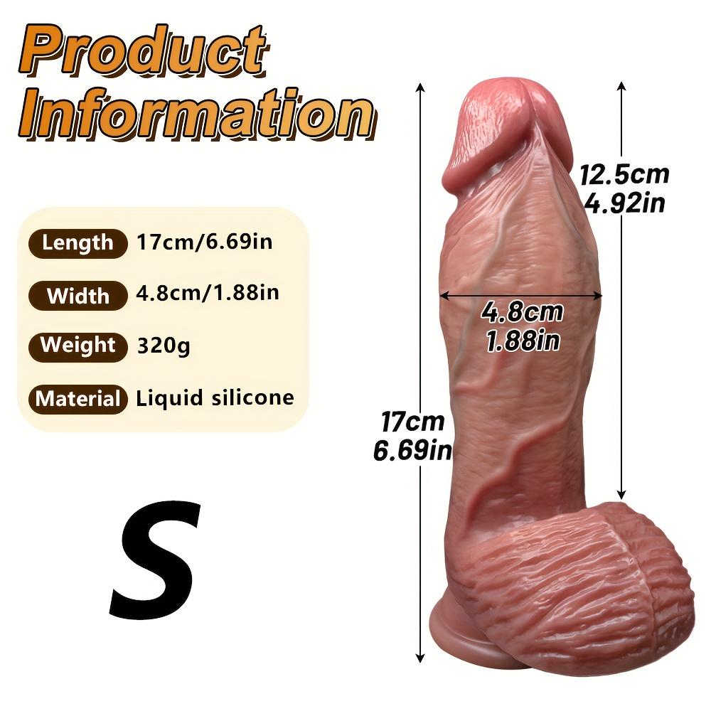 10.43" Large Thick Realistic Silicone Dildo, Soft Skin Feel Giant Penis Toy for G-Spot & Anal Stimulation, Flexible Couples Toy