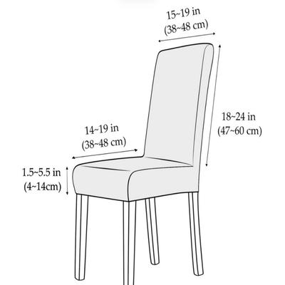 1PC Jacquard Chair Cover Stretch Dining Chair Slipcover For Kitchen Hotel Wedding Banquet Office Anti Dirty
