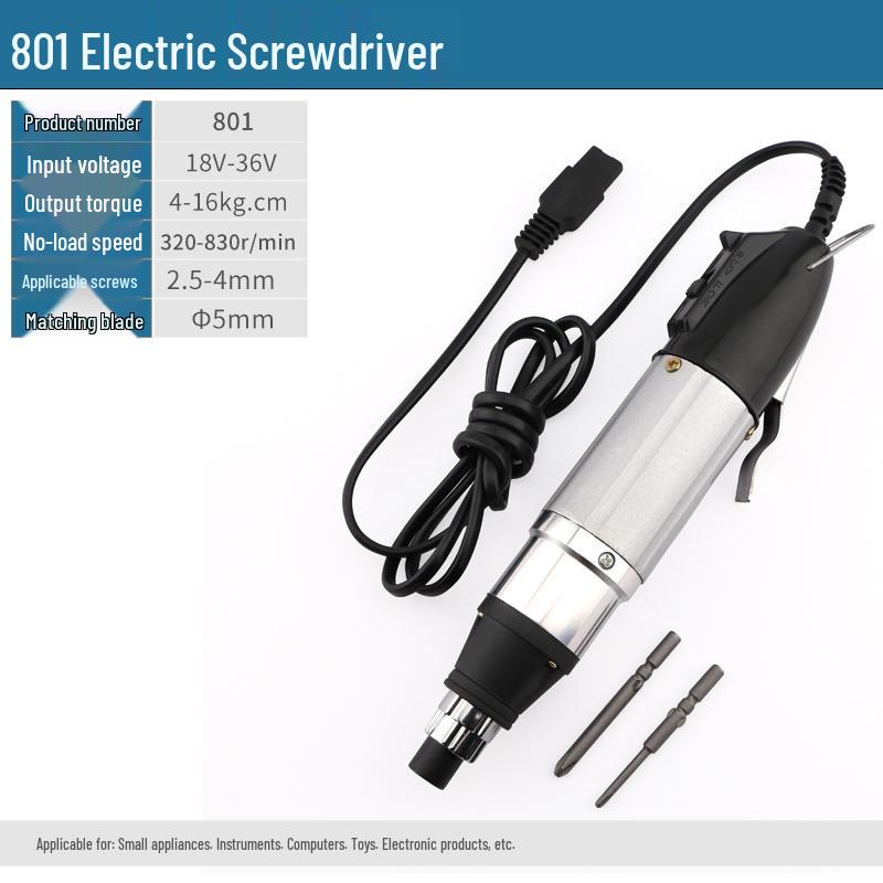 Electric Screwdriver Set 220V: Models 800, 801, 802 with Adjustable Speed and Torque