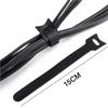 100pcs Reusable Cable Tie Nylon Hook Loop Strap Cord Ties PC TV Organiser