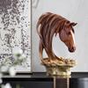 Retro American Country Horse Head Ornament for Home Decor - Living Room, TV Stand, Bar, or Entrance Display