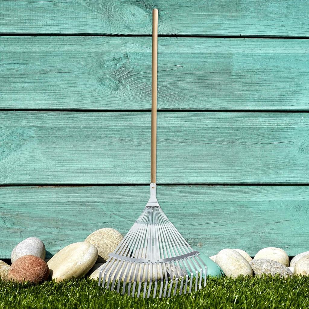 DOITOOL Adjustable Leaf Rake Expandable Gardening Rake Head for Lawn for Leaves Collection for Garden Use