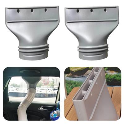 Flat Hose Adapter Flat Air Conditioning Exhaust Hose Adapter Air Conditioning Hose Adapter for Mobile/Car Air Conditioning