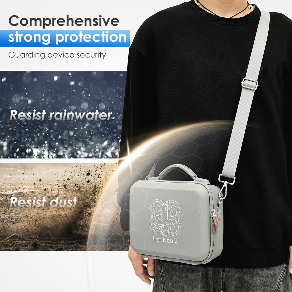 Carrying Shockproof Case For DJI NEO 2 Portable PU Shoulder Hand Bag for Neo 2 Drone and Smart Flight Batteries Accessories