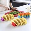 1/2/3pcs Taco Holders Colorful Mexican Food Hard Stand Holds Soft Shells Wave Shape Kitchen Tool Restaurant Pancake Shelf