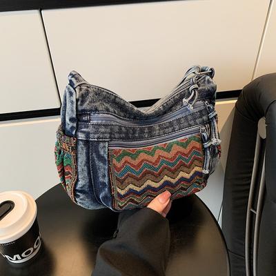 Ethnic-style Casual Dumpling Bag, Niche Single-shoulder Crossbody Bag, Simple and Fashionable Women's Bag