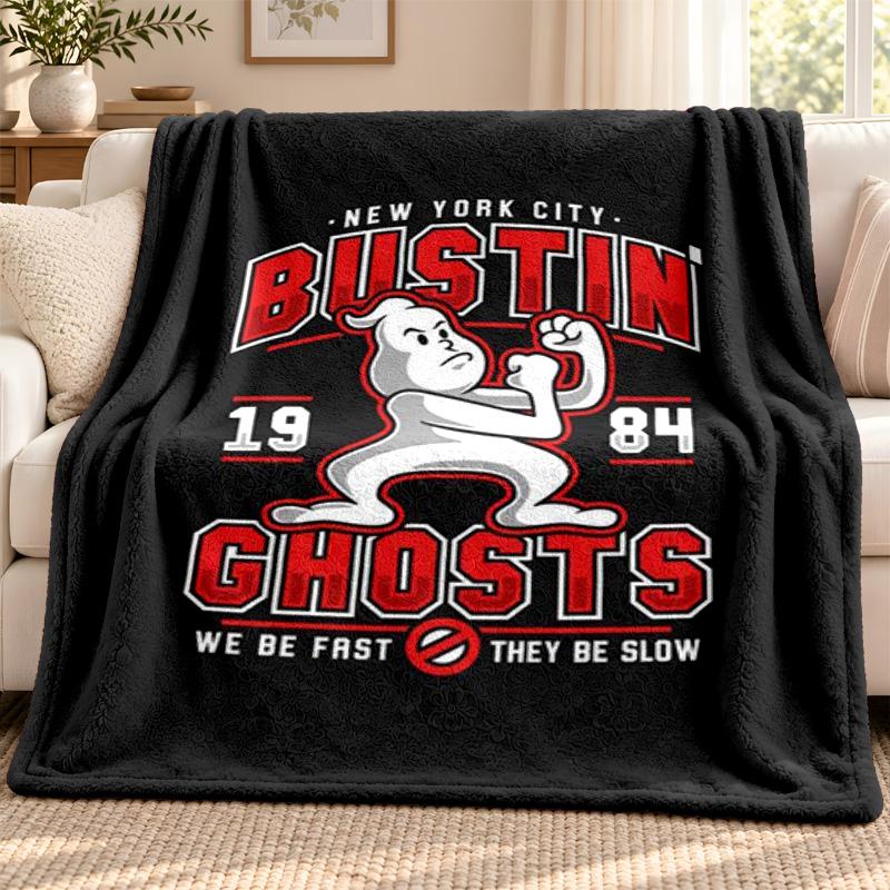 Ghostbusters blanket Flannel Blanket Soft Cozy Plush Throw for Sofa Bed Lightweight Home Decoration Outdoor camping