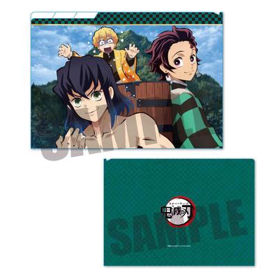 Demon Kimetsu No Yaiba Inosuke Set A Clear File 3 Pockets Slayer Tanjiro, Zenitsu,