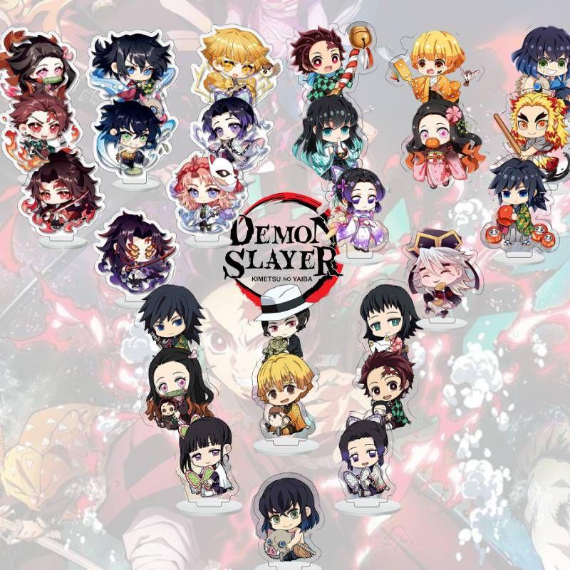 Gorgeous 9pcs Demon Slayer Acrylic Dolls Christmas Desktop Decoration