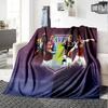 Aston Villa Fc Crest Flannel Blanket, Soft Polyester, Modern Design, All-Season for Camping, Travel, Gifts for holidays or birthdays