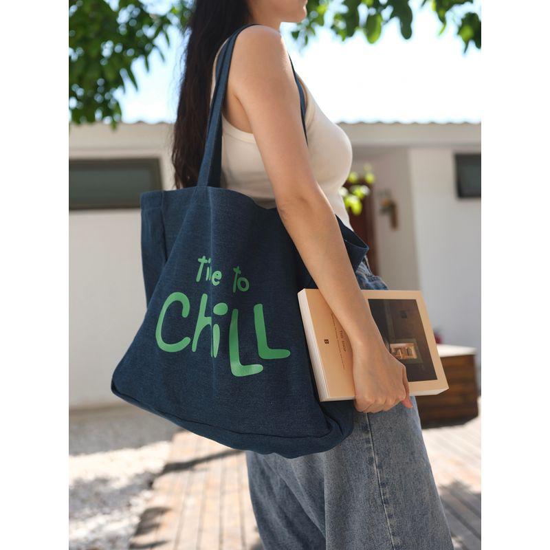 

Mokayafrin Original 2-Color Niche Style Canvas Bag Deep Denim