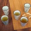 6pcs High Capacity 250ml Traditional Chinese Style Handpainted Ceramic Teacup China Porcelain Large Coffee Tea Cups
