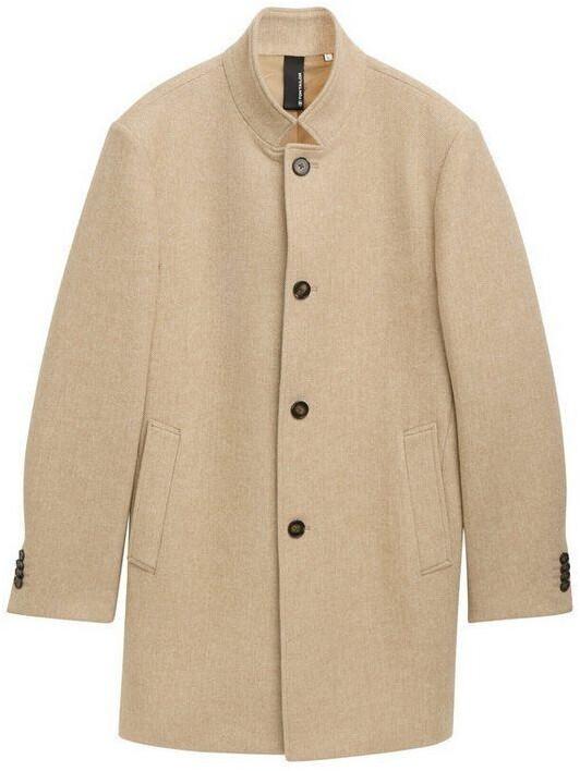 Пальто Tom Tailor с шерстью (1042474) большой бежевый елочка оптика